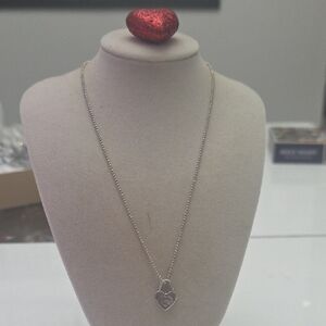 Elegant Silver Heart Pendant Necklace